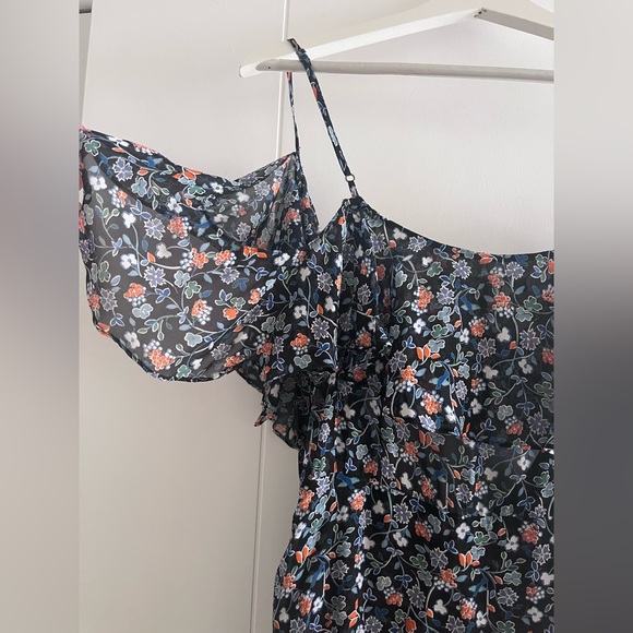 Veronica Beard Marilyn Cold Shoulder Ruffle Dress - Picture 8 of 10